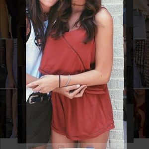 Burnt orange two piece short set! Worn once